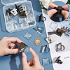 Unicraftale DIY Blank Square Adjustable Ring Making Kit DIY-UN0005-64-4