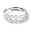 304 Stainless Steel Hollow Sailor's Knot Adjustable Rings RJEW-D006-21P-2