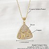 Ocean Summer Brass Pave Clear Cubic Zirconia Pendant Necklaces FS-WG8D1A7-04-1