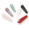 6Pcs 6 Style Natural Mixed Gemstone Pointed Beads G-FS0002-20-4