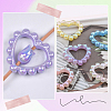 30Pcs 10 Colors Opaque Acrylic Bead Frame SACR-SP0001-08-6