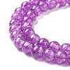Crackle Glass Beads Strands CCG-Q001-6mm-M-5