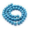 Synthetic Howlite Bead Strand G-E439-6mm-01B-2