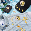 AHADERMAKER 36Pcs 6 Styles Star/Moon/Cross Computerized Embroidery Cloth Iron on/Sew on Patches DIY-GA0005-84-3