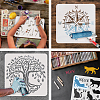 Large Plastic Reusable Drawing Painting Stencils Templates DIY-WH0202-475-4