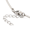 Non-Tarnish 304 Stainless Steel Necklaces STAS-D084-32P-3