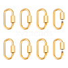 8Pcs 304 Stainless Steel Screw Carabiner Lock Charms STAS-UN0058-40G-1
