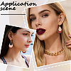 2 Pairs 2 Colors Bohemian PU Leather Teardrop Dangle Earrings EJEW-CL0001-04-6