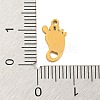 304 Stainless Steel Charms STAS-Q306-01G-B-3