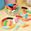  100Pcs 10 Colors Opaque Acrylic Beads OACR-TA0001-22-12