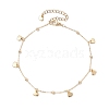 Brass Cable Chain Anklets AJEW-AN00601-01-1