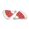 Christmas Alloy Enamel Pendants ENAM-D050-13E-02P-2