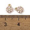 Brass Micro Pave Cubic Zirconia Charms KK-L212-17G-3