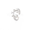 Non-Tarnish 304 Stainless Steel 12 Constellations/Zodiac Signs Open Cuff Ring for Women RJEW-S405-156P-B-3