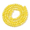 Electroplate Glass Beads Strands EGLA-A034-P2mm-B03-3