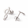201 Stainless Steel Stud Earring Findings EJEW-A071-15P-2