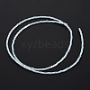 Glass Silk Stain Style Beads Strands GLAA-N047-001A-01-3