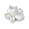 Brass Micro Pave Cubic Zirconia Pendants KK-Z094-16P-02-2