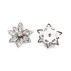 Acrylic Rhinestone Flower Flat Back Cabochons RSB027-06-2