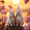 Mini Woolen Yarn Pet Hats AJEW-WH0314-344-5