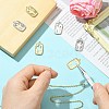 6Pcs 2 Colors Brass Micro Pave Cubic Zirconia Pendants KK-CJ0003-22-5