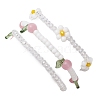 3Pcs 3 Colors Acrylic Charms Bracelets Sets for Women BJEW-TA00577-02-5