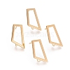 Brass Stud Earring Findings X-KK-T038-257G-2