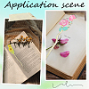 4Pcs 4 Styles Alloy Enamel Bookmarks AJEW-SC0002-91-5