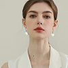 30Pcs 10 Styles Electroplated Glass European Dangle Charms PALLOY-AR00049-5
