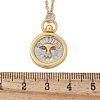 Brass Twelve Constellations Tarot Pendant Necklaces NJEW-Q006-01G-G-3