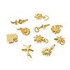 Craftdady 20Pcs 10 Style Brass Charms KK-CD0001-24-12