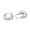 Rack Plating Brass Handbag Shape Hoop Earrings for Women EJEW-F306-06P-3