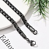 304 Stainless Steel Box Chain Necklaces for Women Men NJEW-A033-05AS-4