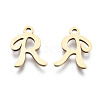201 Stainless Steel Charms STAS-T044-217G-R-2