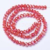 Electroplate Glass Beads Strands EGLA-A034-P2mm-B06-2