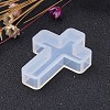 Cross Shape DIY Silicone Molds X-AJEW-P035-04-3