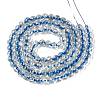 Crackle Transparent Glass Beads Strands X1-GLAA-N030-8mm-01E-2