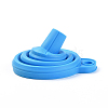 Portable Foldable Silicone Funnel Hopper AJEW-WH0104-40E-2