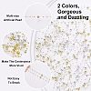  2 Bags 2 Colors Plastic Bead Garland Strand KY-NB0001-32-3