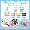 100Pcs 5 Colors Electroplate Glass Beads EGLA-TA0013-53-4