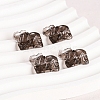 Natural Ice Obsidian Elephant Beads PW-WGDD892-01-2