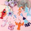 SUNNYCLUE DIY Ocean Theme Keychain Making Kit DIY-SC0023-51-4