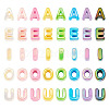 50Pcs 5 Styles UV Plating Opaque Acrylic Beads PACR-TA0001-31B-4