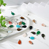 Fashewelry 24pcs 12 Styles Natural & Synthetic Gemstone Pendants G-FW0001-33-16