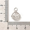 Rack Plating Brass Micro Pave Cubic Zirconia Pendants KK-H508-28P-06-3