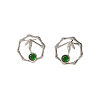 Brass Micro Pave Cubic Zirconia Stud Earrings for Women WGC9076-02-3