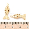 Brass Micro Pave Clear Cubic Zirconia Pendants X-KK-C080-02A-G-3