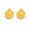 Golden Plated Alloy Enamel Charms LS-ENAM-Q437-13M-1