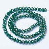 Electroplate Glass Beads Strands EGLA-A034-P2mm-B09-2