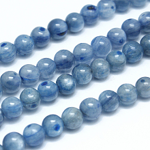 Natural Kyanite/Cyanite/Disthene Round Beads Strands G-N0150-05-6mm